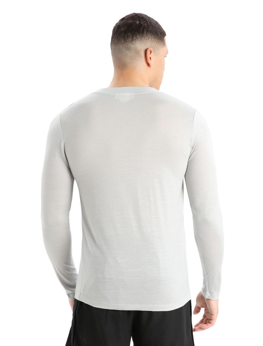 Long Sleeve Icebreaker ZoneKnit™ Merino T-Shirt Męskie Beżowe | PL 1714KORI